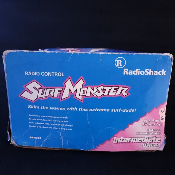 Vintage Radio Shack Radio Remote Control RC Surf Monster 60-4288 w/ Original Box - Picture 15 of 16